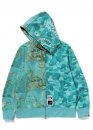 Блакитний худі Bape Aape by A BATHING APE x Van Gogh Museum Shark Full Zip Hoodie Unisex