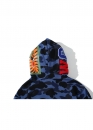 Синій худі Bape Aape by A BATHING APE Shark Color Navy Camo Full Zip Hoodie Unisex