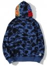 Синій худі Bape Aape by A BATHING APE Shark Color Navy Camo Full Zip Hoodie Unisex