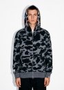 Bape Aape by A BATHING APE Shark Color Grid Camo Black Full Zip Hoodie Unisex