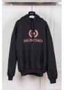 Чорний худі Balenciaga BB Mode Print Color Black Hoodie Unisex