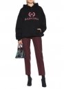 Чорний худі Balenciaga BB Mode Print Color Black Hoodie Unisex