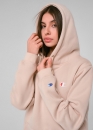 Champion Reverse Weave Color Beige Hoodie Unisex