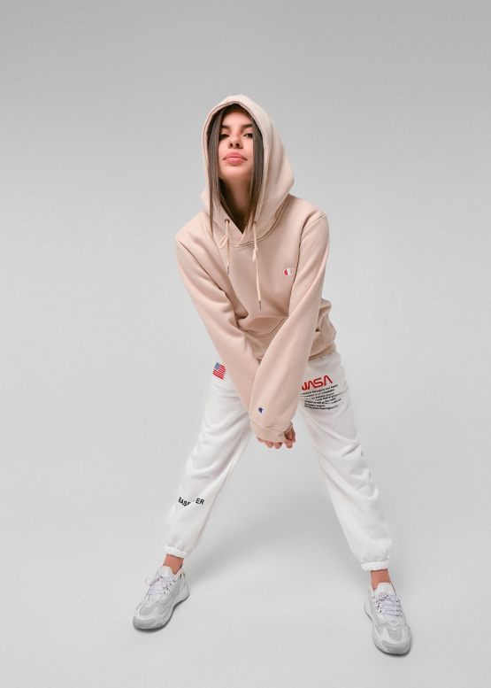 Бежевый худи Champion Reverse Weave Color Beige Hoodie Unisex
