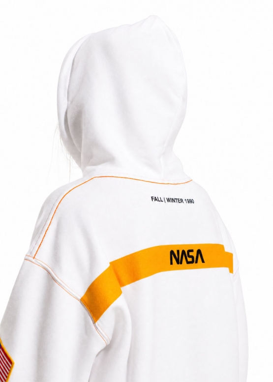 Білий худі NASA x Heron Preston Color White Hoodie Unisex