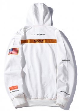 Белый худи NASA x Heron Preston White Hoodie Unisex - HI1111