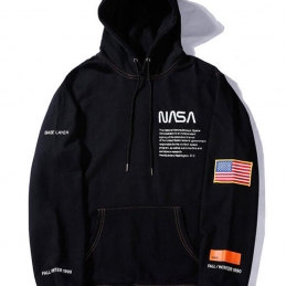 Чорний худі NASA x Heron Preston Black Hoodie Unisex - HI1112