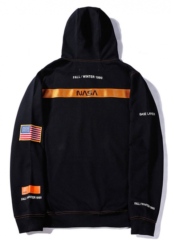Чёрный худи NASA x Heron Preston Color Black Hoodie Unisex