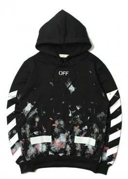 Off White Art Chaos Black Hoodie Unisex - HO1121