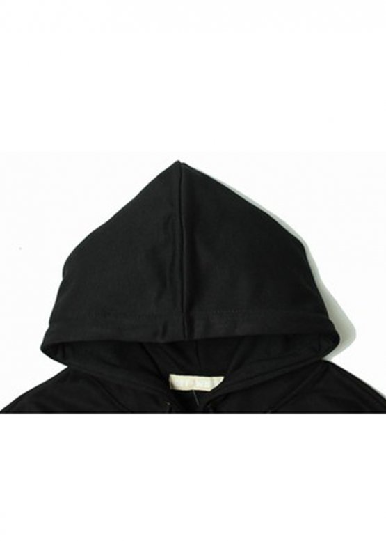 Off White Art Chaos Color Black Hoodie Unisex