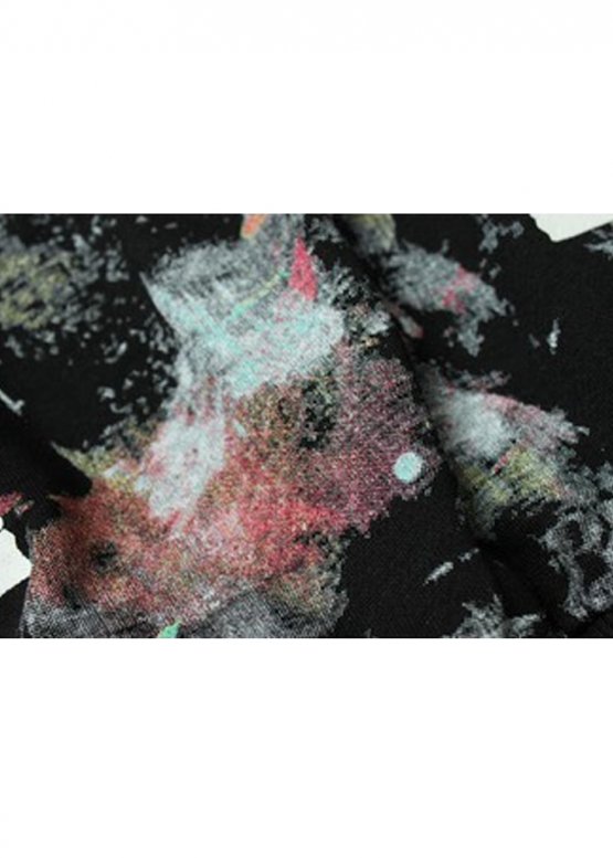 Off White Art Chaos Color Black Hoodie Unisex