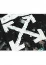 Off White Art Chaos Color Black Hoodie Unisex