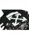Off White Art Chaos Color Black Hoodie Unisex