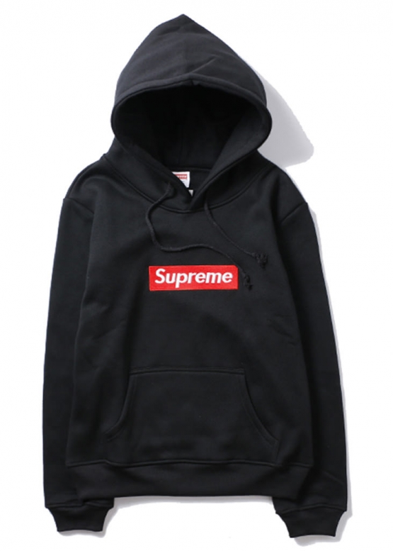 Supreme Box Logo Color Black Hoodie Unisex
