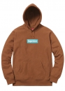 Коричневий худі Supreme Box Logo Color Brown Hoodie Unisex