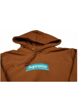 Коричневий худі Supreme Box Logo Brown Hoodie Unisex - HS1125