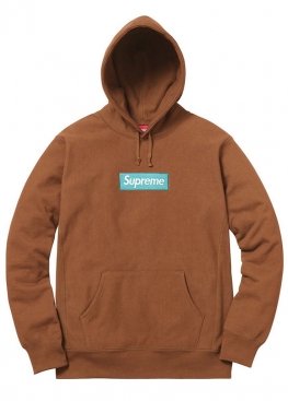 Коричневий худі Supreme Box Logo Brown Hoodie Unisex - HS1125