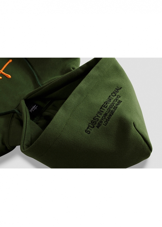 Зелений худі Shon Stüssy Color Green Hoodie Unisex