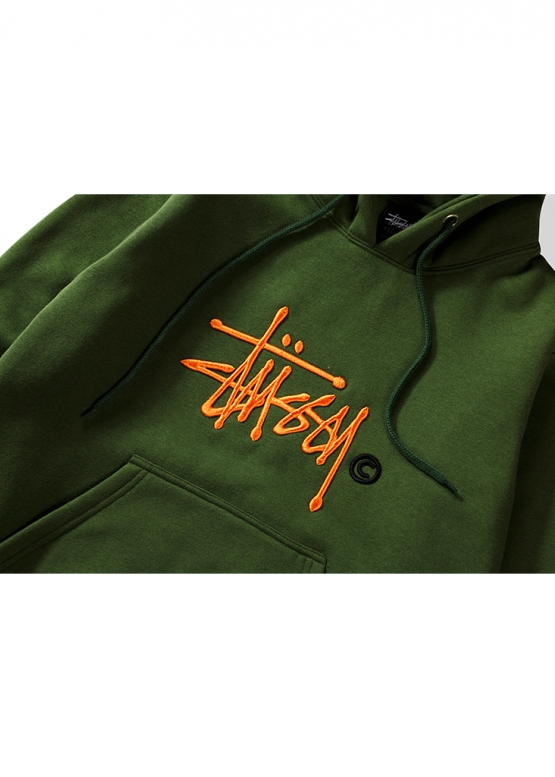 Зелений худі Shon Stüssy Color Green Hoodie Unisex