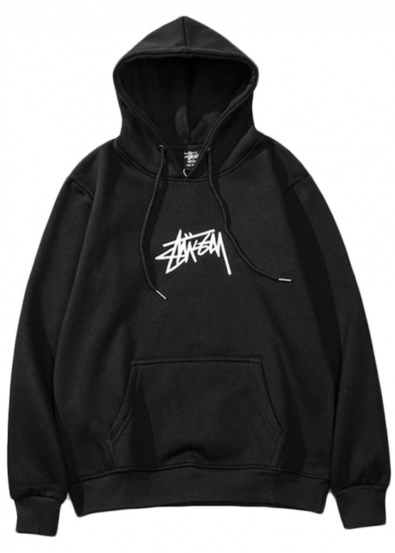 Чорний худі Shon Stüssy Color Black Hoodie Unisex