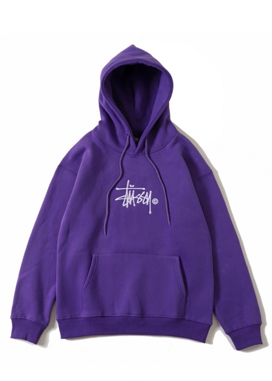 Shon Stüssy Color Purple Hoodie Unisex