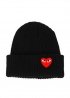 Чорна шапка Comme Des Garcons Play Black Winter Hat Unisex - IC1114