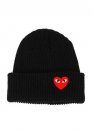 Чорна шапка Comme Des Garcons Play Color Black Winter Hat Unisex