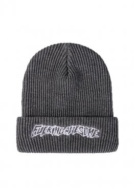 Fucking Awesome Grey Winter Hat Unisex - IF1111