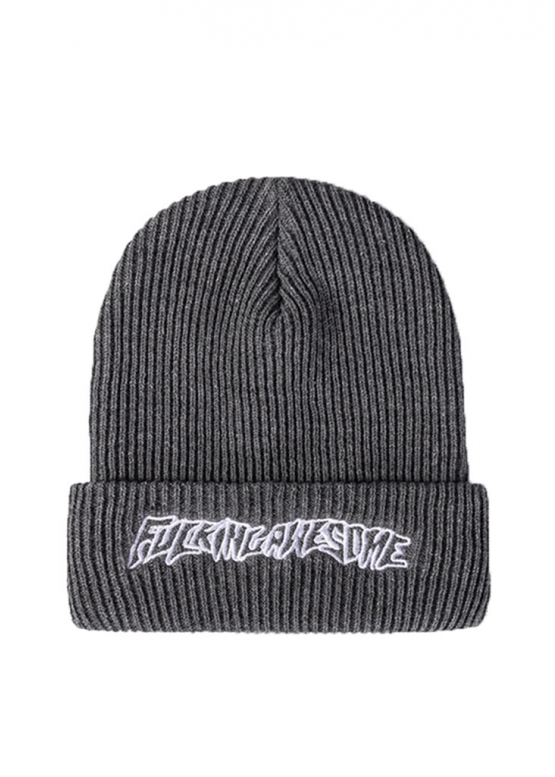 Fucking Awesome Grey Winter Hat Unisex