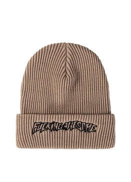 Бежева шапка Fucking Awesome Beige Winter Hat Unisex - IF1112