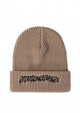 Fucking Awesome Beige Winter Hat Unisex - IF1112