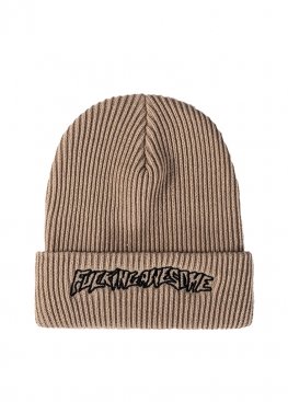 Бежева шапка Fucking Awesome Beige Winter Hat Unisex - IF1112