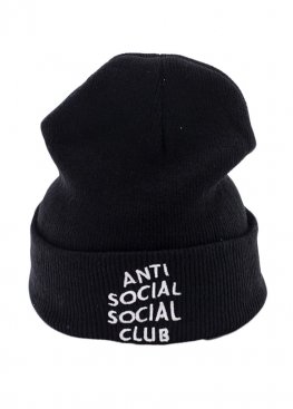 Anti Social Social Club Black Winter Hat Unisex - IN1111