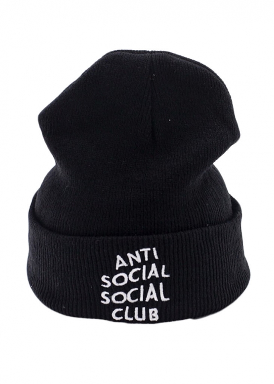 Anti Social Social Club Color Black Winter Hat Unisex