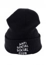 Чорна шапка Anti Social Social Club Color Black Winter Hat Unisex Чорна шапка Anti Social Social Club Color Black Winter Hat Unisex