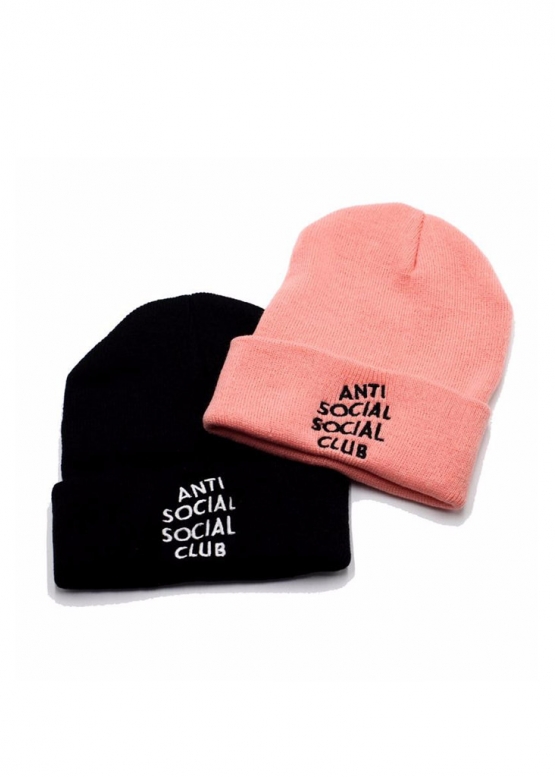 Anti Social Social Club Color Black Winter Hat Unisex