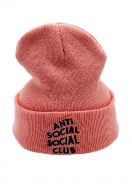 Рожева шапка Anti Social Social Club Pink Winter Hat Unisex - IN1112 Рожева шапка Anti Social Social Club Pink Winter Hat Unisex - IN1112