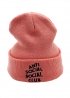Рожева шапка Anti Social Social Club Pink Winter Hat Unisex - IN1112