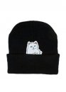 Чорна шапка RipNDip Peeking Nermal Сat Color Black Winter Hat Unisex