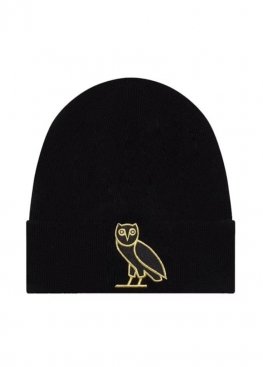 Чорна шапка OVO Icon Black Winter Beanie Unisex - IR1114