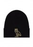 Чорна шапка OVO Icon Black Winter Beanie Unisex - IR1114