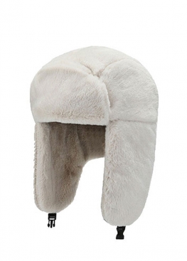 Біла шапка-вушанка White Winter Hat Womens - IS1112