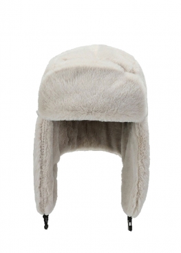 Біла шапка-вушанка White Winter Hat Womens - IS1112