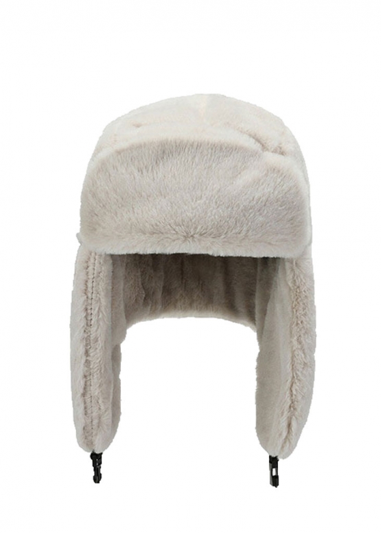 Біла шапка-вушанка Color White Winter Hat Womens