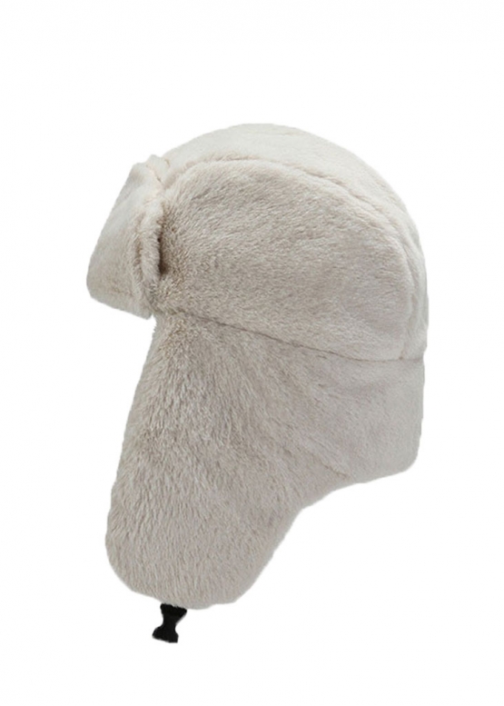 Біла шапка-вушанка Color White Winter Hat Womens