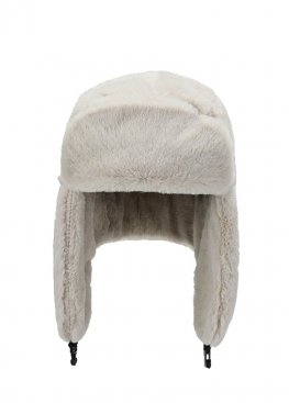 Біла шапка-вушанка White Winter Hat Womens - IS1112