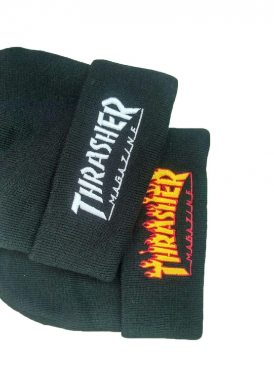 Thrasher Magazine Color Black Winter Hat Unisex