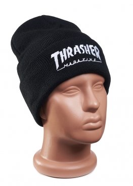 Чорна шапка Thrasher Magazine Black Winter Hat Unisex - IT1111
