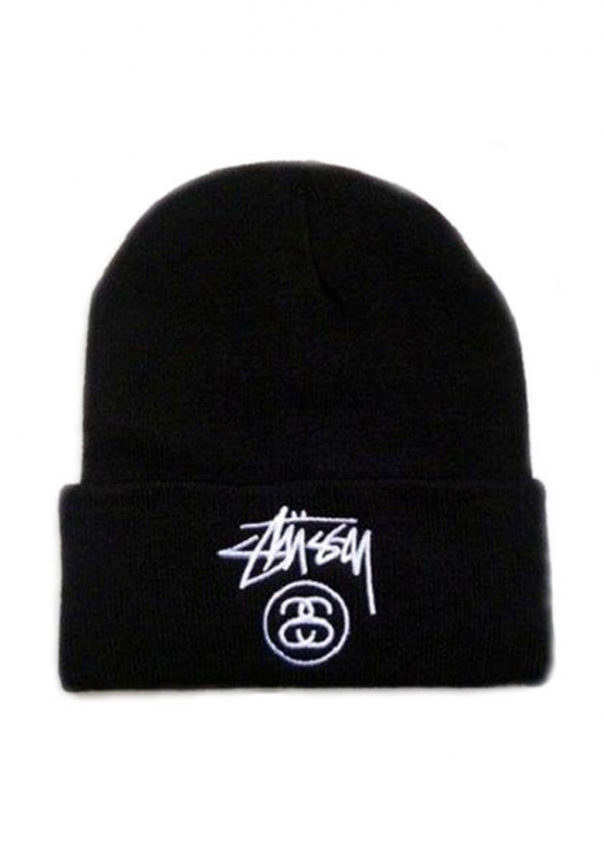 Чорна шапка Stüssy Color Black Winter Hat Unisex