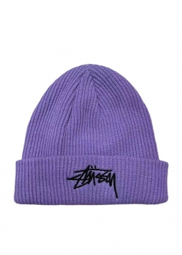 Shon Stüssy Purple Winter Hat Unisex - IU1113